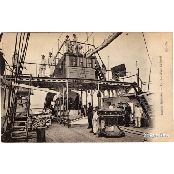 CPA - Marine Militaire --Le Pont d'un Cuirasse N�3139