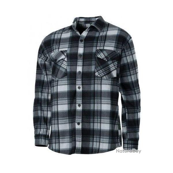 Chemise polaire  carreaux grise TREELAND