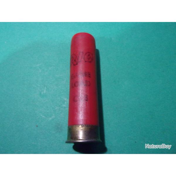 1 cartouche de chasse en cal: 28 RIO, game lourde, �tui plastic rouge longueur 60 m/m