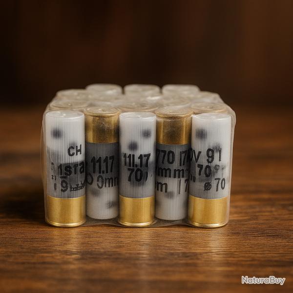 Cartouches Chevrotines Mary Arm 9 gr avec Buffer - Cal.12 - Bote de 25 - PRIX MINI