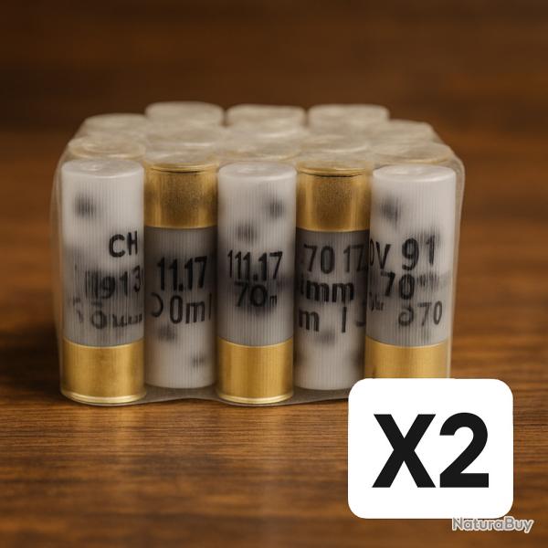 Cartouches Chevrotines Mary Arm 9 gr avec Buffer - Cal.12 - Bote de 50 - PRIX MINI