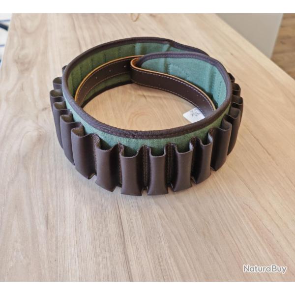 Cartouchi�re cordura et cuir cal 20 / 25 tubes