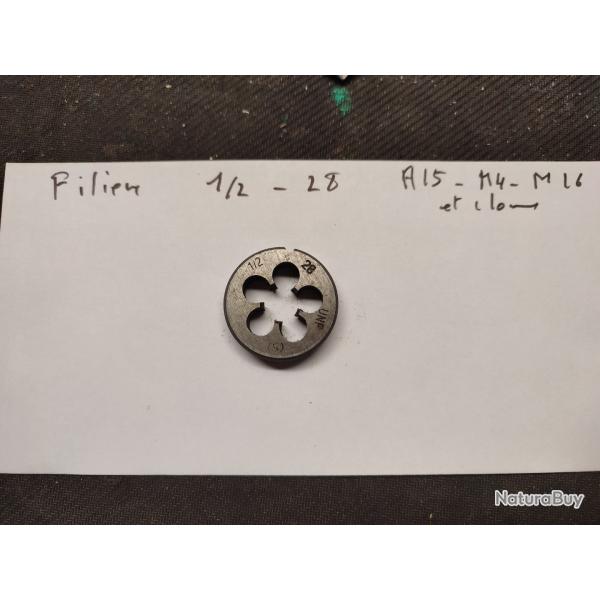 Fili�re 1/2-28  Unef , pour filetage du cache flamme AR15, M4, M16 et autres