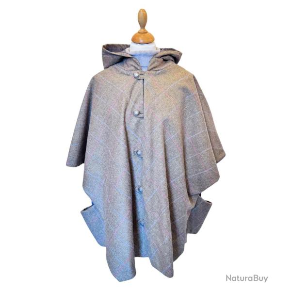 Cape Laveline CITY rversible - Tweed Nutatch 100% laine & ct impermable - lgance naturelle et