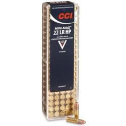 BTE 100 CART. CCI VARMINT MINI-MAG HP CAL. .22 LR HP POINTE CREUSE CUIVR&Eacute;E 36GR