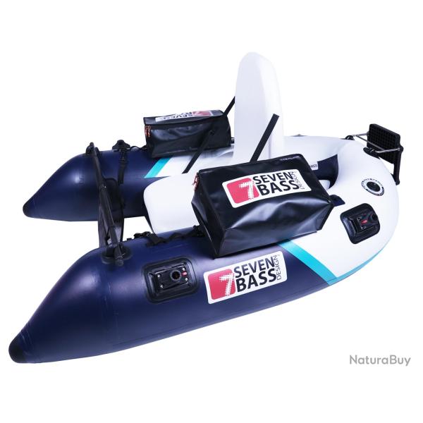 Float Tube Seven Bass Brigad 170cm 120cm Bleu / Blanc 11,2kg 180kg