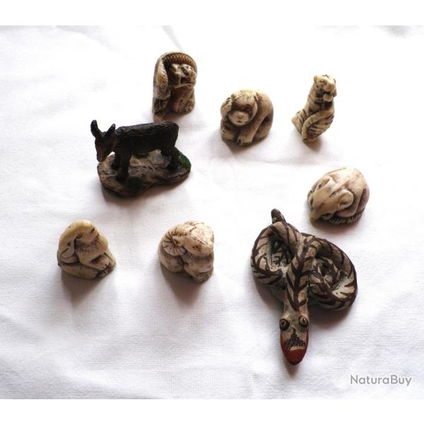 Petites figurines d'animaux