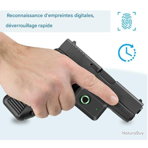 VERROU biom�trique DE PONTET + 2 cl�s de secours