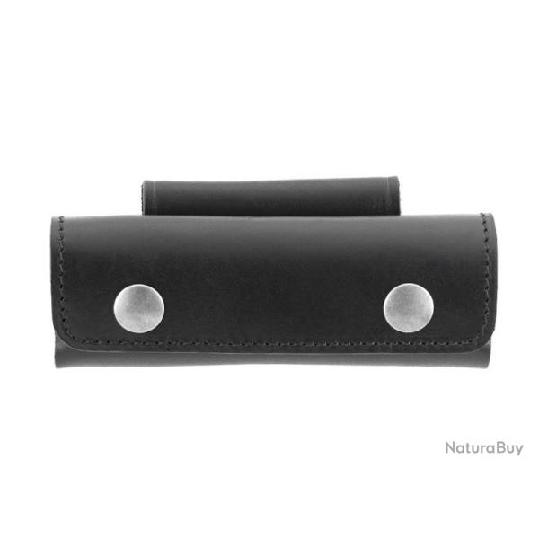 ETUI CUIR NOIR HORIZONTAL 13CM