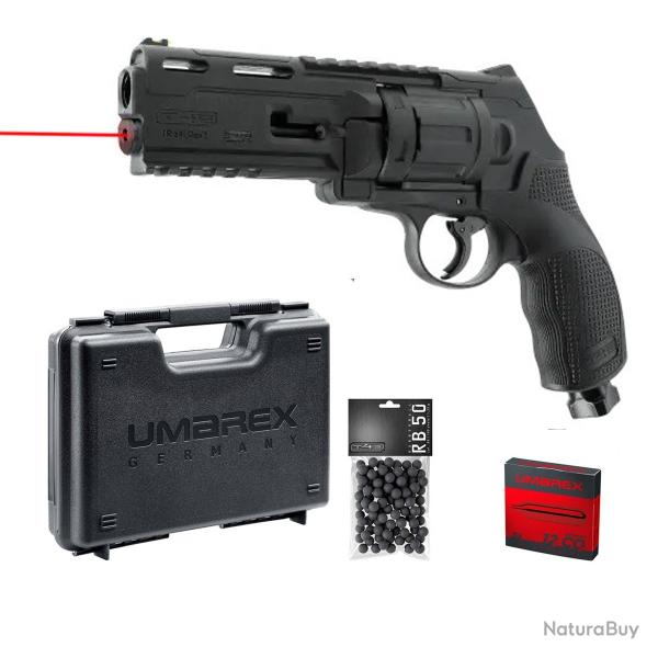pack  T4e tr50L laser hdr gen2 13j pistolet revolver defense 100 BILLES, 5 CO2, MALLETTE umarex