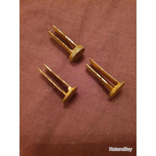 Lot de 3 rivets de casque Allemand WW1 fabrication artisanale  A25.1