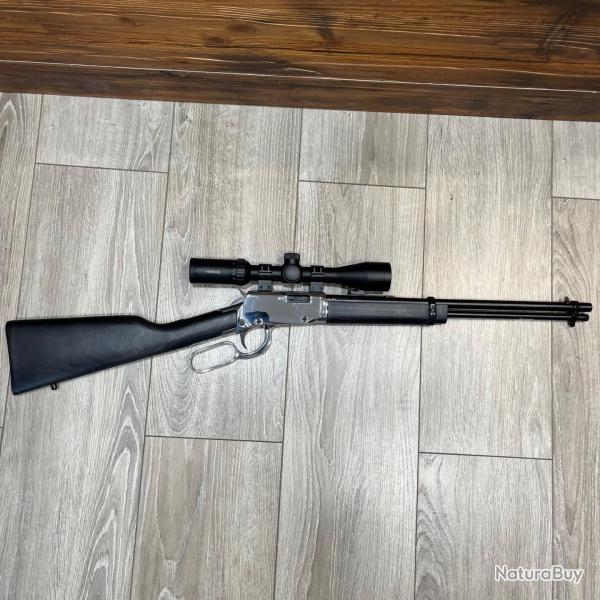 Occasion - Carabine ROSSI Rio Bravo Nickel Cal.22lr + Lunette HAWKE Vantage 3-9x40 MilDot