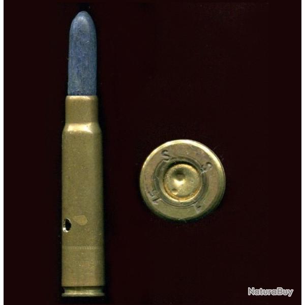 7.92 x 57 Mauser - RARE  blanc pour MG 08-15 - balle bois bleue -  Allemagne guerre 14-18