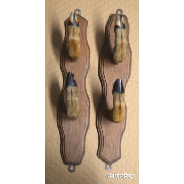 Beau r�telier ch�nes patte de chevreuil 2 armes