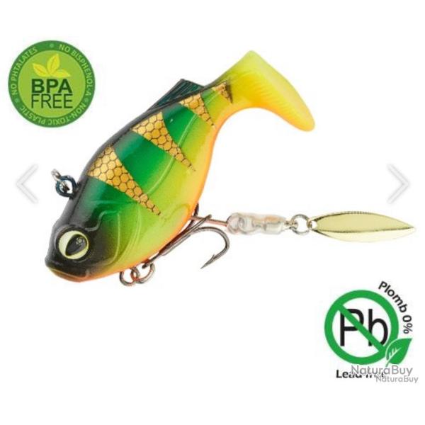 Leurre souple arm� Sakura Tribbble 67mm/35,5g Firetiger