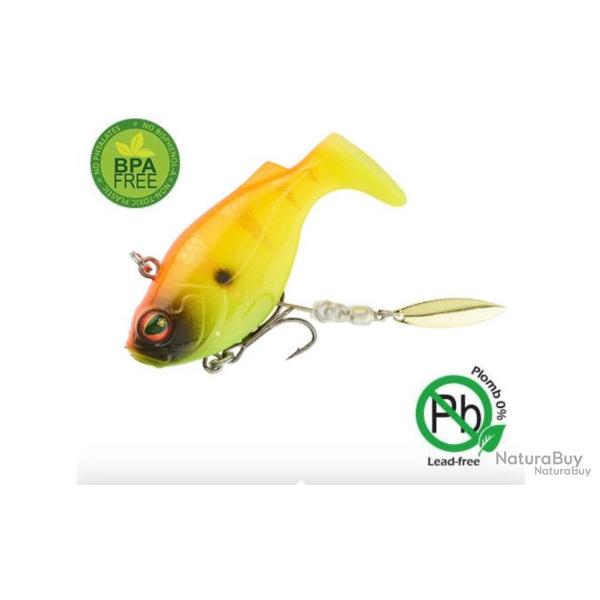 Leurre souple arm� Sakura Tribbble 67mm/35,5g orange Tiger