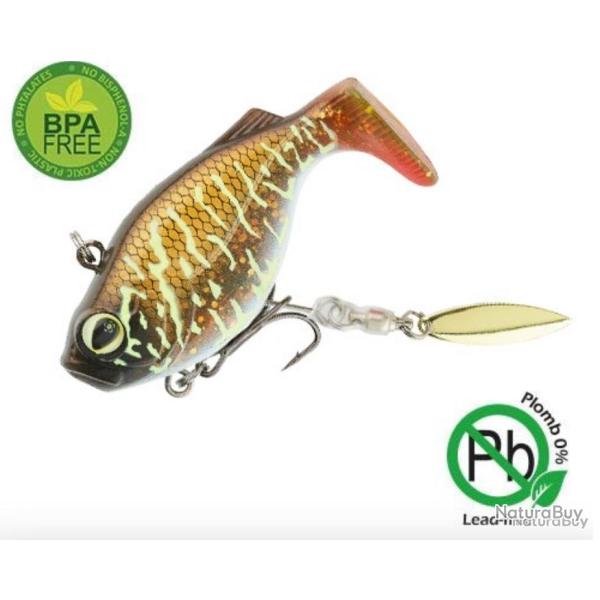 Leurre souple arm� Sakura Tribbble 67mm/35,5g Motoroil pike