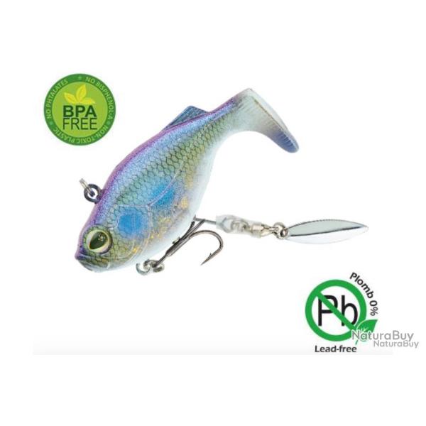 Leurre souple arm� Sakura Tribbble 67mm/35,5g Whitefish