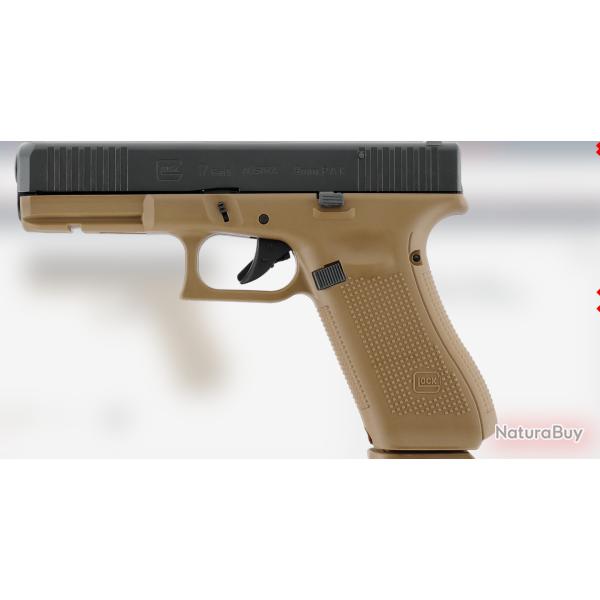 PIST GLOCK 17 GEN5 CAL 9 MM PAK COYOTE  lock perfection