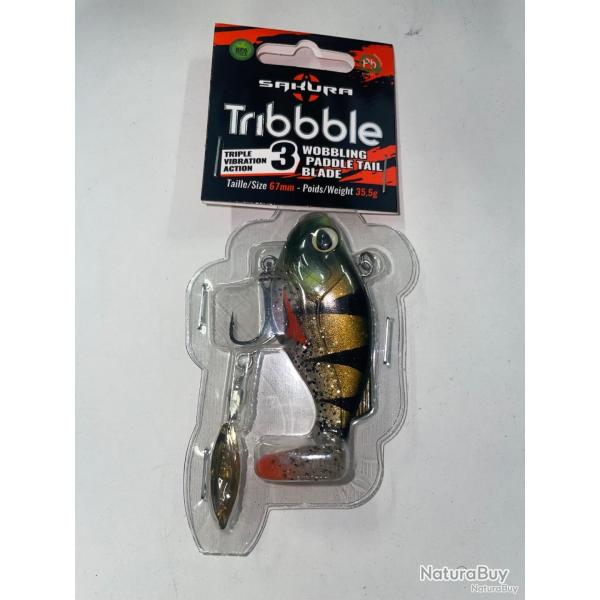 Leurre souple arm� Sakura Tribbble 67mm/35,5g colori exclu EuroP�che gold