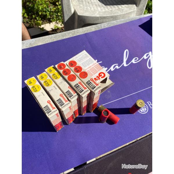 Lot de cartouches calibre 16 Gevelot