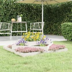 Jardini&egrave;re Blanc 112x112x27 cm Bois massif de pin