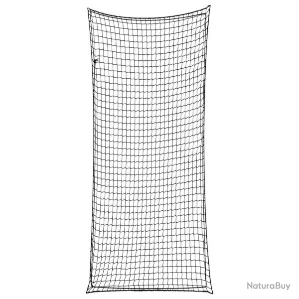 Filet pour remorque avec corde �lastique noir 8x3,5 m PP