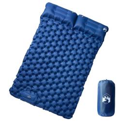 Matelas de camping autogonflant avec oreillers 2 personnes