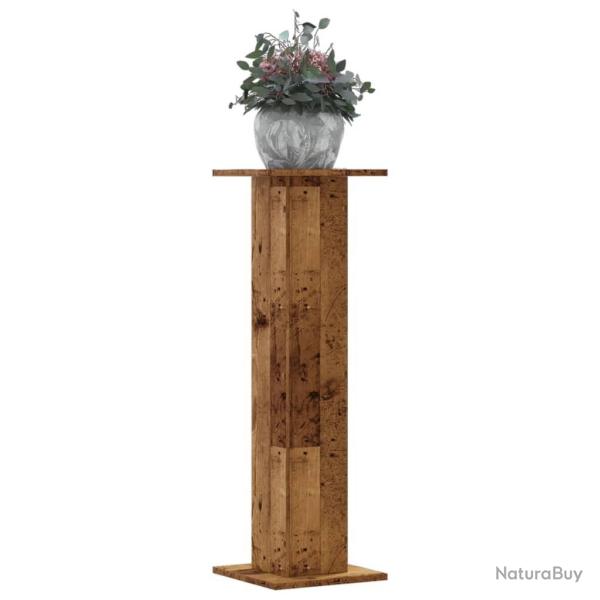 Supports pour plantes 2 pcs vieux bois bois d'ing�nierie