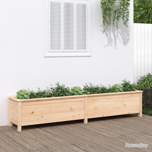 Lit sur�lev� de jardin 199,5x40x39 cm bois de pin massif