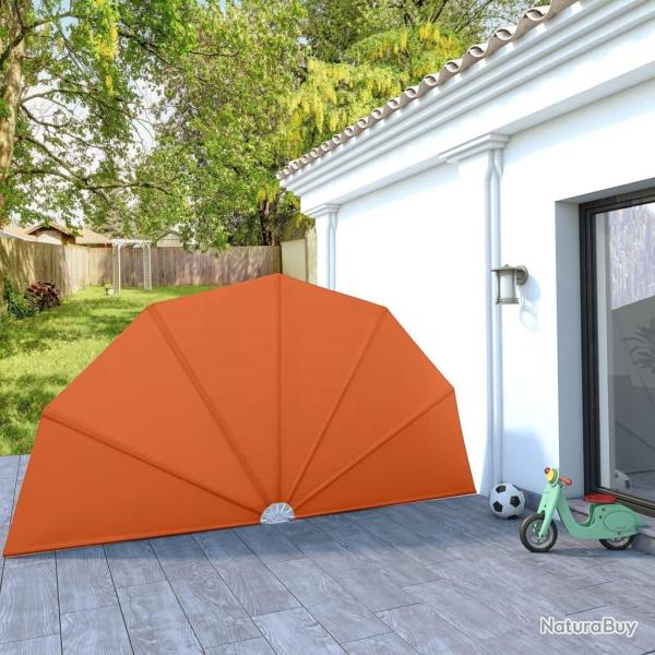 Auvent latral pliable de terrasse Terre cuite 200 cm