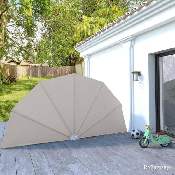 Auvent latral pliable de terrasse Crme 200 cm