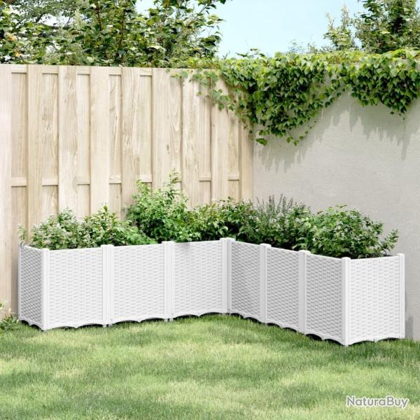 Jardini�re blanc 160x160x53 cm polypropyl�ne