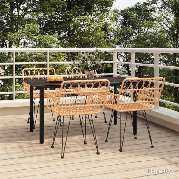 Ensemble � manger de jardin 5pcs R�sine tress�e