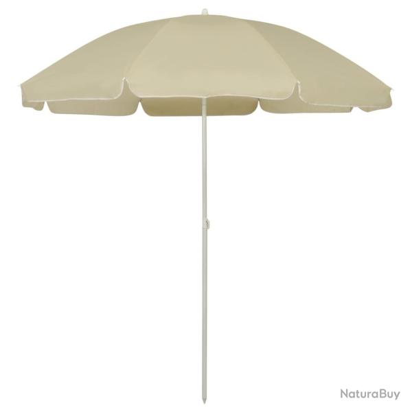 Parasol de plage jaune sable 240 cm