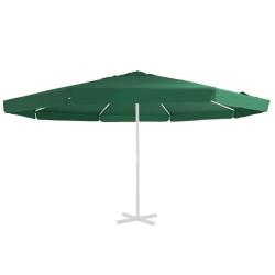 Tissu de remplacement pour parasol d'ext&eacute;rieur Vert 500 cm