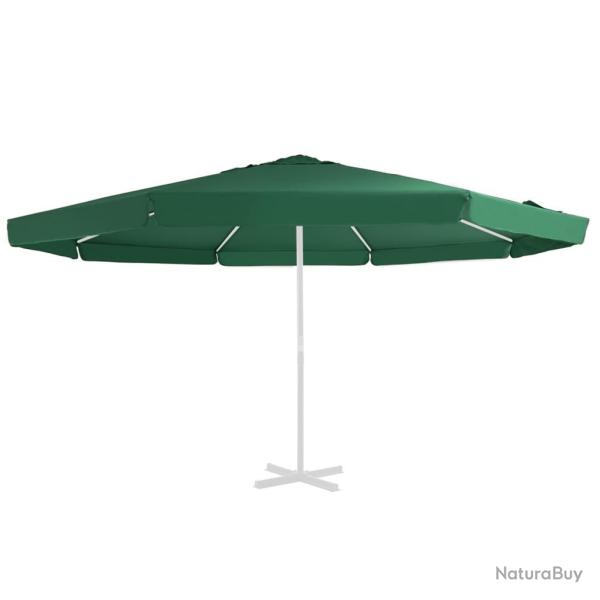 Tissu de remplacement pour parasol d'extrieur Vert 500 cm