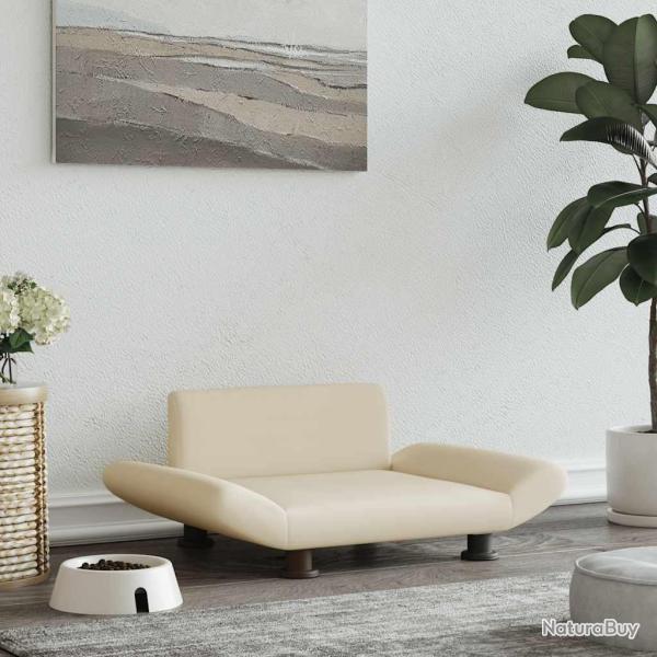 Lit pour chien cr�me 70x45x28 cm tissu