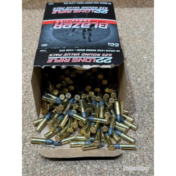 1 Boite de Blazer C/22LR 38 Grains - Boite de 525 munitions port offert