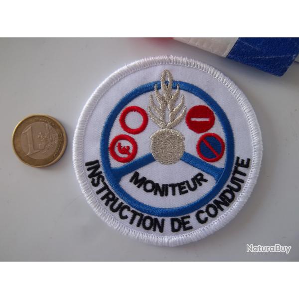 �cusson militaire moniteur instruction conduite gendarmerie insigne tissu