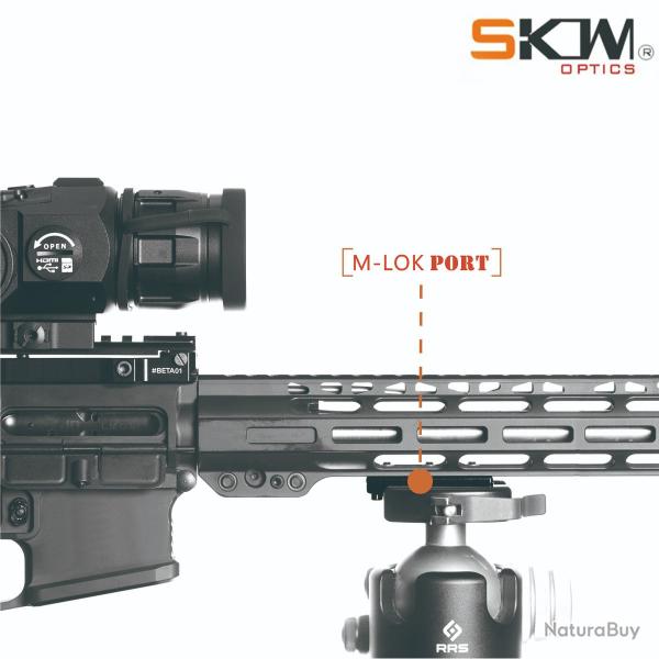 SKWoptics M-Lok ARCA-accessoires d'adaptateur de montage sur rail suisse- LIVRAISON GRATUITE !!