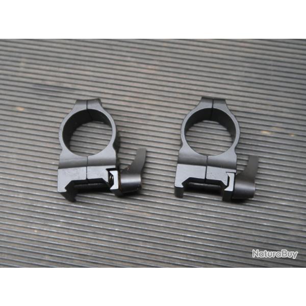 Paire de colliers en acier  complter manque 1 petit ressort diametre 25.4 mm Ref 72/2025