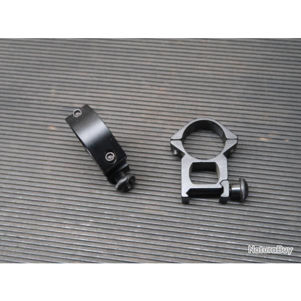 Paire de collier complet fin pica diamtre 25.4 mm  Ref 72/2025