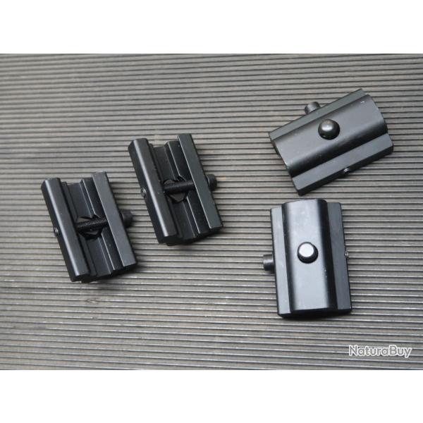 Embase de bipied ou autre pour rail pica  Ref 72/2025