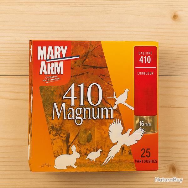 Cartouches Cal.410 Mary arm 4.9g - Balle Gualandi - Bo�te de 25 - PRIX MINI