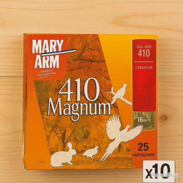 Cartouches Cal.410 Mary arm 4.9g - Balle Gualandi - 250 cartouches - PROMOTION