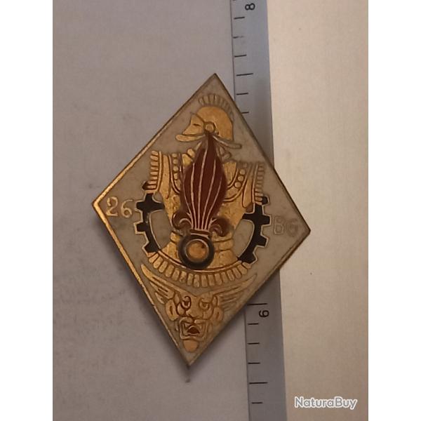 Insigne du 26�me bataillon de g�nie (L�gion �trang�re)