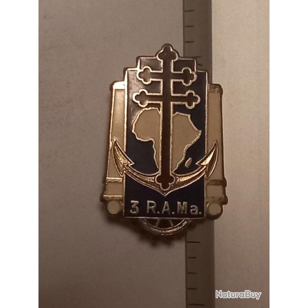 Insigne du 3�me r�giment d'artillerie de Marine (3�me RAMa)