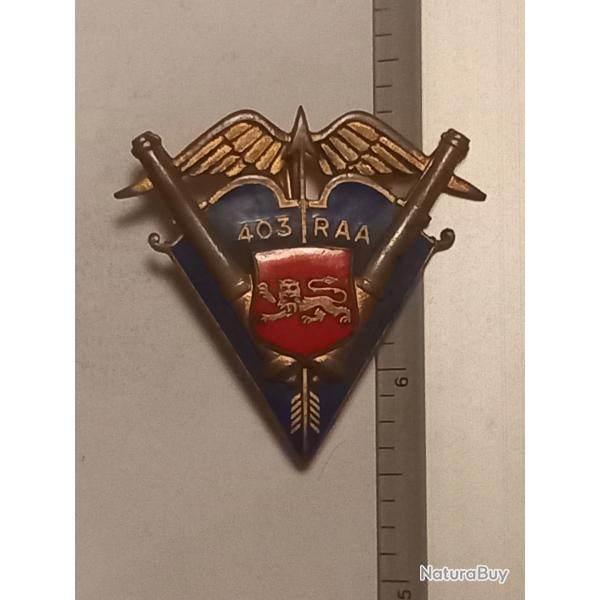 Insigne du 403�me r�giment d'artillerie anti-a�rienne (403�me RAA)