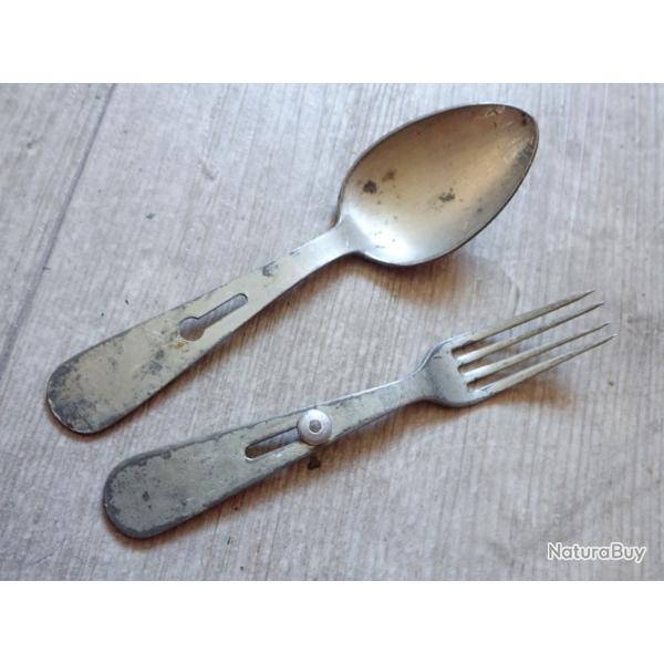 Anciens couverts Suisse de dotation - Cuill�re - fourchette